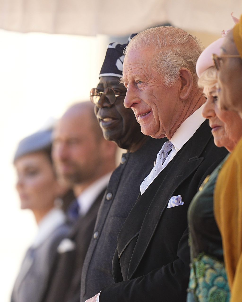 Photos of President Tinubu and his wife Remi at the Windsor Castle during state visit to the UK.